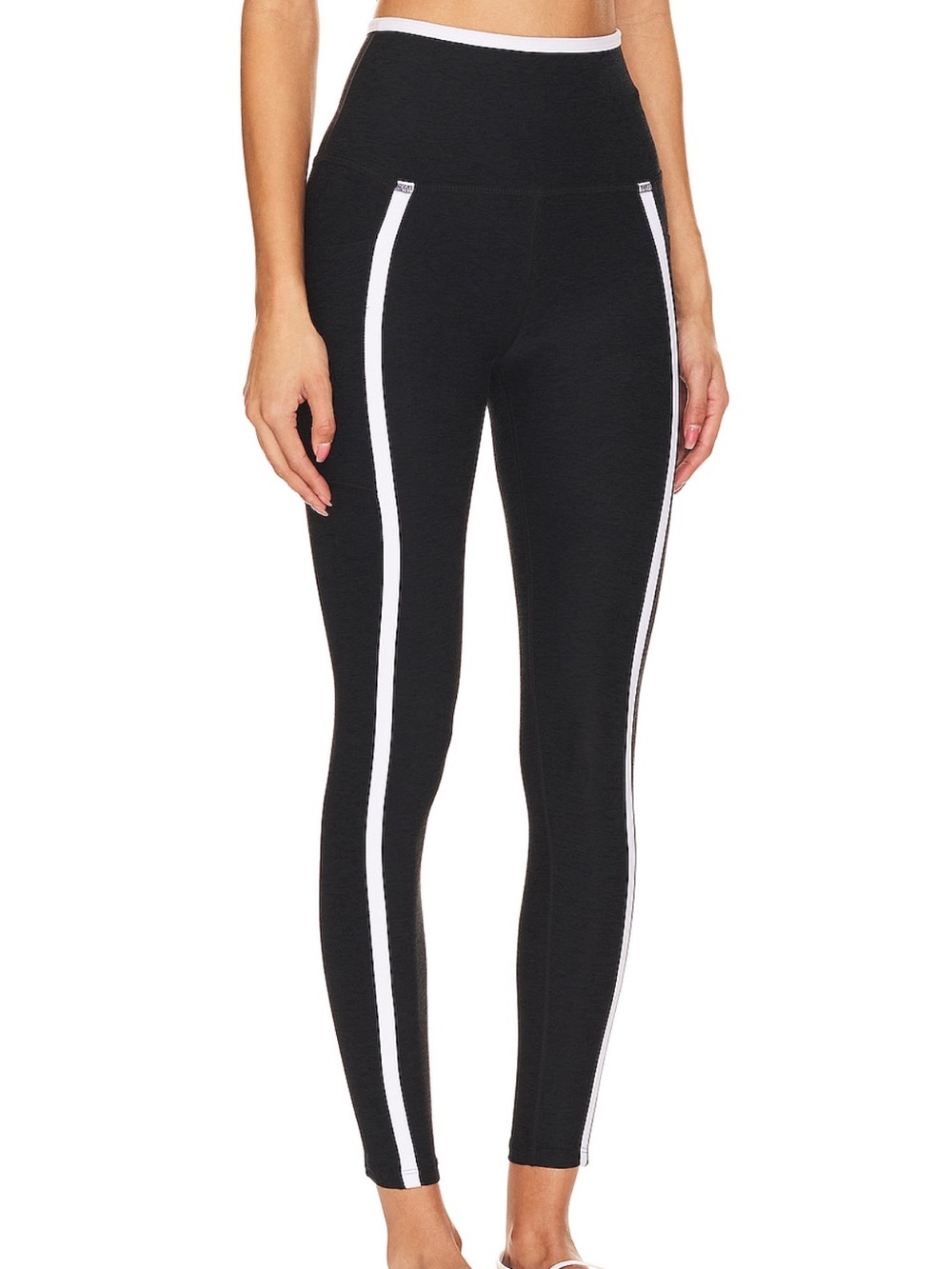 Beyond Yoga Spacedye New Moves  Legging in Darkest Night & Cloud White